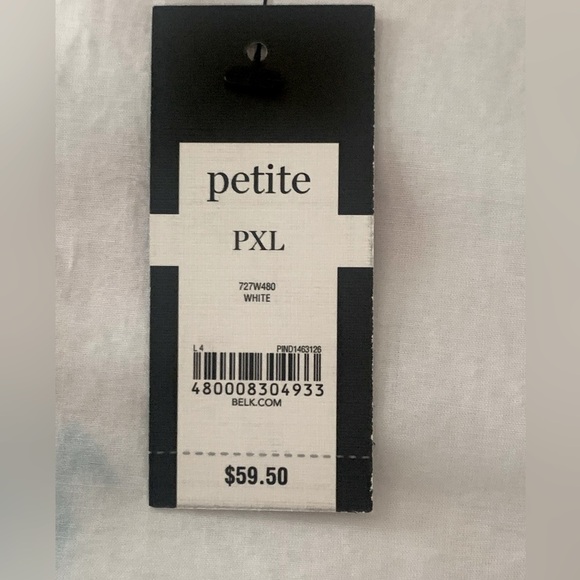 NWT Crown & Ivy Lightweight Blouse with Embroidered Seahorses Bell Sleeves PXL - Picture 5 of 12